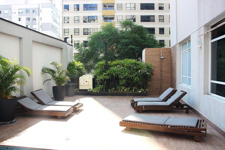 Studio à venda com 40m², 1 quarto e 1 vagaPiscina