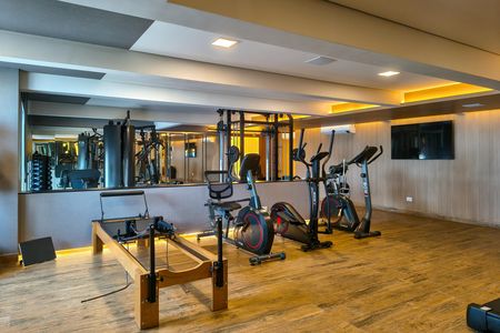 Apartamento para alugar com 117m², 3 quartos e 2 vagas Apartamento para alugar com 117m², 3 quartos e 2 vagasAcademia