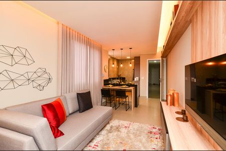 Sala de apartamento à venda com 1 quarto, 38m² em Floresta, Belo Horizonte