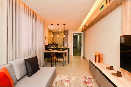 Sala de apartamento à venda com 1 quarto, 38m² em Floresta, Belo Horizonte