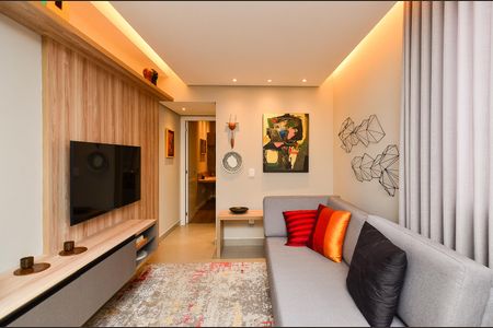 Sala de apartamento à venda com 1 quarto, 38m² em Floresta, Belo Horizonte