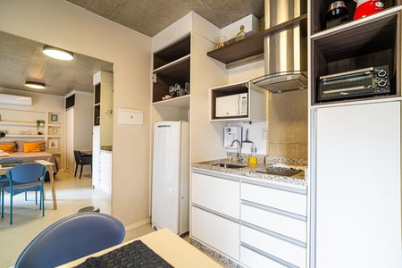 Studio para alugar com 30m², 1 quarto e sem vaga Studio para alugar com 30m², 1 quarto e sem vagaCozinha
