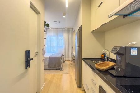 Studio para alugar com 21m², 1 quarto e sem vaga Studio para alugar com 21m², 1 quarto e sem vagaCozinha