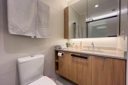 Studio para alugar com 21m², 1 quarto e sem vaga Studio para alugar com 21m², 1 quarto e sem vagaBanheiro