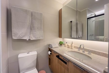 Studio para alugar com 21m², 1 quarto e sem vaga Studio para alugar com 21m², 1 quarto e sem vagaBanheiro
