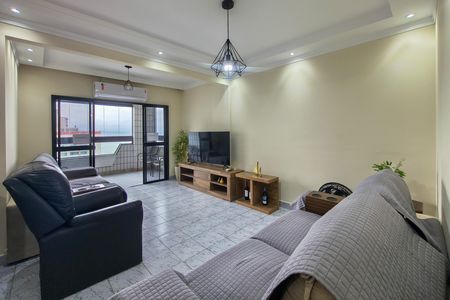 Sala de apartamento para alugar com 3 quartos, 104m² em Vila Caiçara, Praia Grande