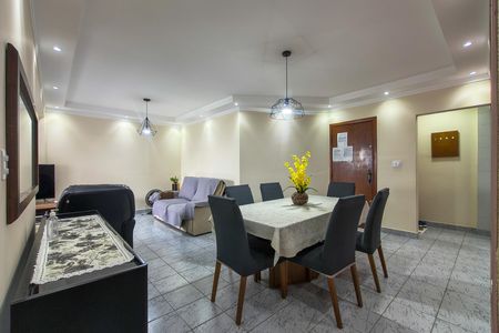 Sala de apartamento para alugar com 3 quartos, 104m² em Vila Caiçara, Praia Grande