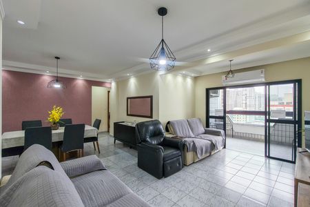 Sala de apartamento para alugar com 3 quartos, 104m² em Vila Caiçara, Praia Grande