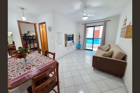 Sala de apartamento para alugar com 1 quarto, 67m² em Cidade Ocian, Praia Grande