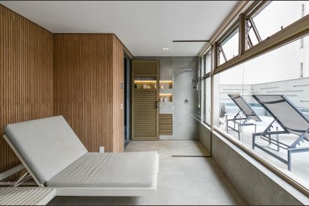 Apartamento à venda com 132m², 2 quartos e 2 vagas Apartamento à venda com 132m², 2 quartos e 2 vagasÁrea comum - Sauna
