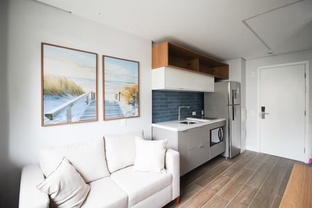 Studio para alugar com 27m², 1 quarto e sem vaga Studio para alugar com 27m², 1 quarto e sem vagaSala