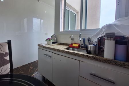 Cozinha de apartamento à venda com 2 quartos, 72m² em Jardim Utinga, Santo André
