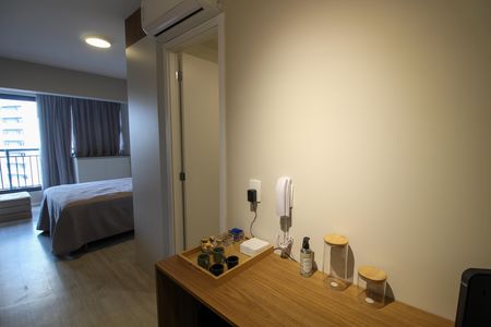 Cozinha de apartamento para alugar com 1 quarto, 25m² em Butantã, São Paulo