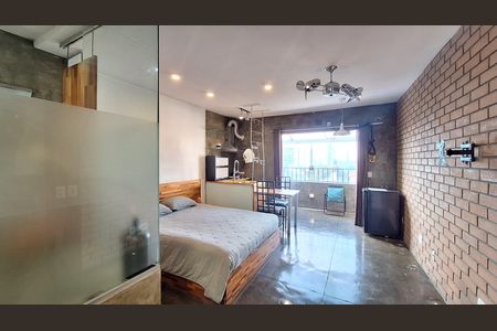 Quarto/cozinha/Área de serviço  de apartamento para alugar com 1 quarto, 29m² em Barra Funda, São Paulo