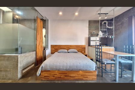 Quarto/cozinha/Área de serviço  de apartamento para alugar com 1 quarto, 29m² em Barra Funda, São Paulo