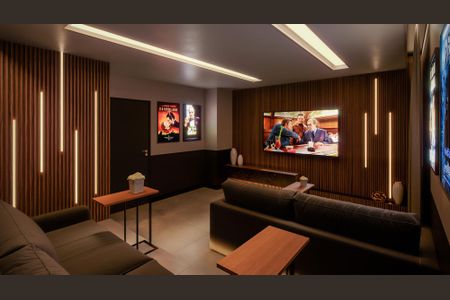 Apartamento para alugar com 26m², 1 quarto e sem vaga Apartamento para alugar com 26m², 1 quarto e sem vagaÁrea Comum - Cinema