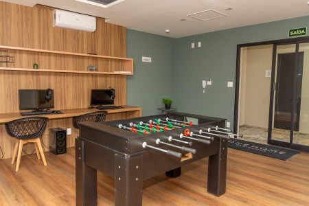 Apartamento para alugar com 82m², 3 quartos e 2 vagas Apartamento para alugar com 82m², 3 quartos e 2 vagasÁrea Comum-Sala de Jogos