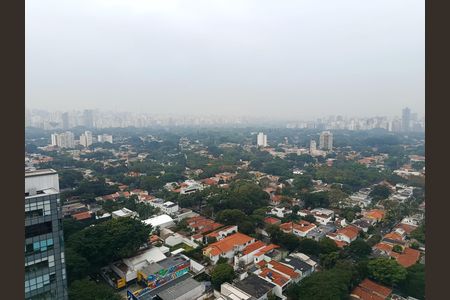 Vista da varanda de kitnet/studio para alugar com 1 quarto, 40m² em Pinheiros, São Paulo