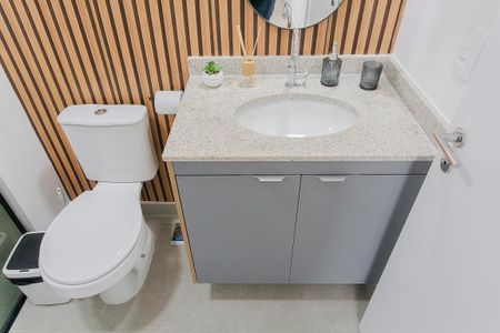 Apartamento para alugar com 28m², 1 quarto e sem vagaBanheiro da Suíte