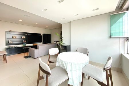Sala de apartamento à venda com 3 quartos, 87m² em Grajaú, Belo Horizonte