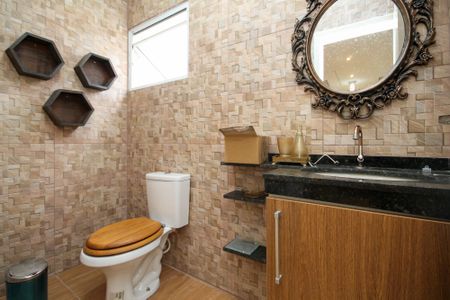 Casa de condomínio para alugar com 86m², 3 quartos e 2 vagasLavabo