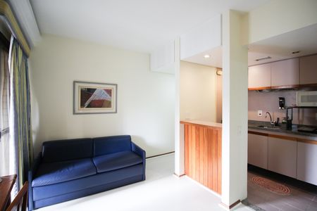 Sala de apartamento à venda com 1 quarto, 33m² em Moema, São Paulo