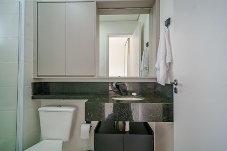 Studio para alugar com 29m², 1 quarto e sem vaga Studio para alugar com 29m², 1 quarto e sem vagaBanheiro
