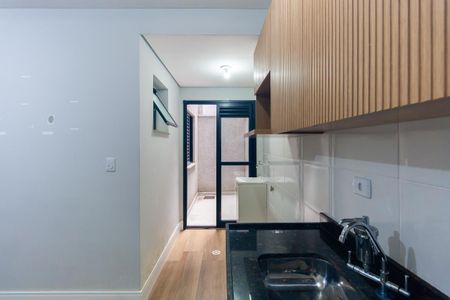 Cozinha de apartamento para alugar com 1 quarto, 30m² em Vila Lucia, São Paulo
