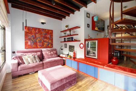 Sala de Estar de apartamento para alugar com 1 quarto, 80m² em Cerqueira César, São Paulo