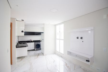 Sala de apartamento para alugar com 2 quartos, 45m² em Chacaras Reunidas Santa Terezinha, Contagem