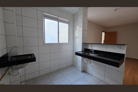 Cozinha de apartamento à venda com 2 quartos, 41m² em Ovídeo Guerra, Lagoa Santa