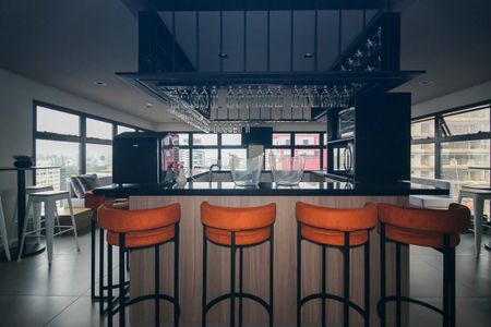 Studio para alugar com 26m², 1 quarto e sem vaga Studio para alugar com 26m², 1 quarto e sem vagaÁrea comum - Espaço Gourmet