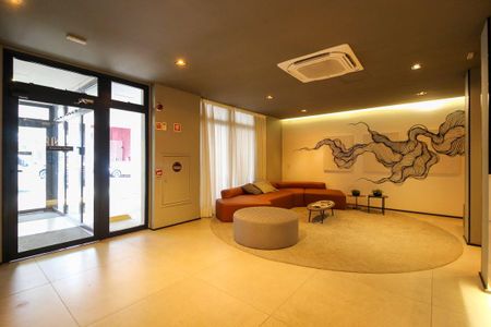 Studio para alugar com 26m², 1 quarto e sem vaga Studio para alugar com 26m², 1 quarto e sem vagaÁrea comum - Hall Social