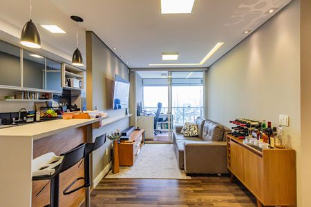 Sala/Cozinha de apartamento à venda com 2 quartos, 67m² em Brooklin, São Paulo