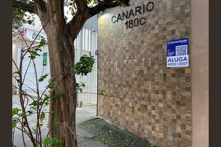 Apartamento para alugar com 82m², 3 quartos e 1 vagaFachada do Prédio - Placa