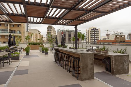 Apartamento para alugar com 25m², 1 quarto e sem vaga Apartamento para alugar com 25m², 1 quarto e sem vagaÁrea comum - Churrasqueira