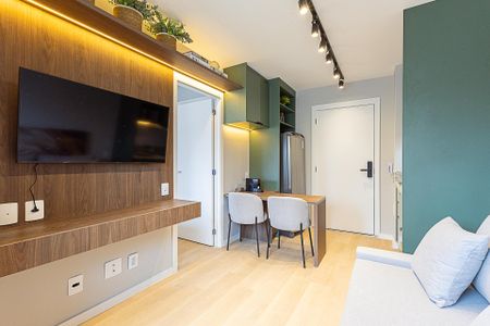 Sala de apartamento para alugar com 1 quarto, 25m² em Vila Nova Conceição, São Paulo