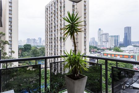 Varanda da Sala de apartamento para alugar com 1 quarto, 86m² em Itaim Bibi, São Paulo