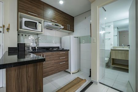 Sala/Cozinha de apartamento para alugar com 1 quarto, 40m² em Pinheiros, São Paulo