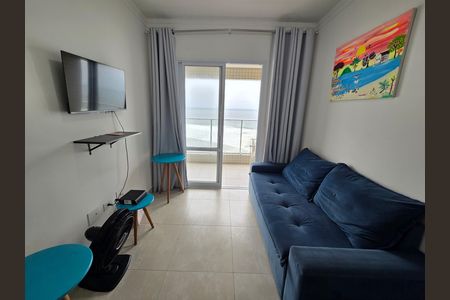 Sala de apartamento para alugar com 1 quarto, 50m² em Vila Caiçara, Praia Grande