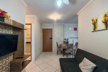 Sala de apartamento para alugar com 1 quarto, 50m² em Aviação, Praia Grande