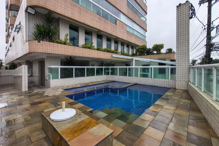 Área comum - Piscina de apartamento para alugar com 1 quarto, 50m² em Aviação, Praia Grande