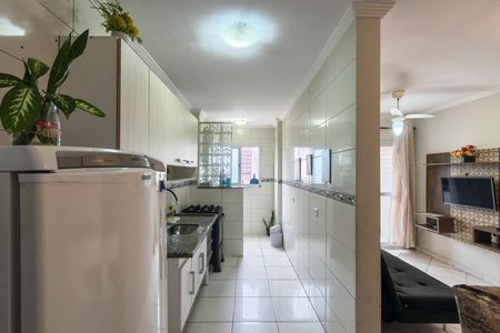 Cozinha de apartamento para alugar com 1 quarto, 50m² em Aviação, Praia Grande