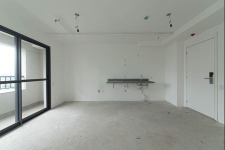 Sala - Cozinha Integrada de apartamento para alugar com 1 quarto, 48m² em Vila Cordeiro, São Paulo