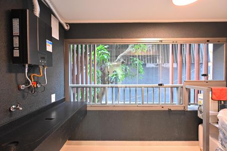 Studio para alugar com 32m², 1 quarto e sem vaga Studio para alugar com 32m², 1 quarto e sem vagaVaranda/Lavanderia