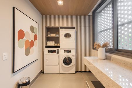 Apartamento para alugar com 40m², 1 quarto e 1 vaga Apartamento para alugar com 40m², 1 quarto e 1 vagaLavanderia