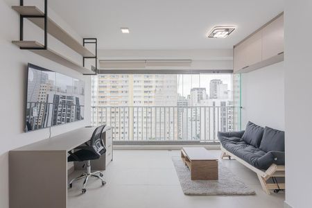 Sala de apartamento para alugar com 1 quarto, 40m² em Pinheiros, São Paulo