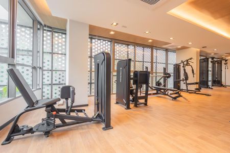 Apartamento para alugar com 40m², 1 quarto e 1 vaga Apartamento para alugar com 40m², 1 quarto e 1 vagaAcademia