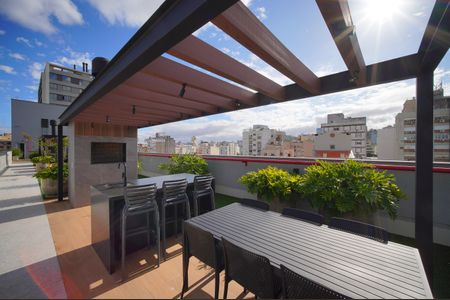 Apartamento para alugar com 32m², 1 quarto e 1 vaga Apartamento para alugar com 32m², 1 quarto e 1 vagaÁrea comum - Churrasqueira