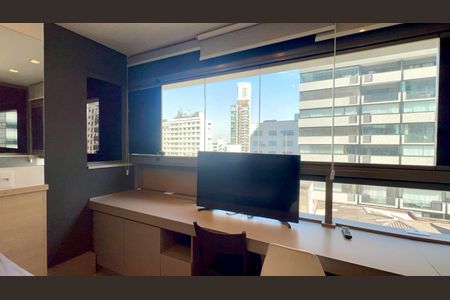 Studio para alugar com 33m², 1 quarto e sem vaga Studio para alugar com 33m², 1 quarto e sem vagaVaranda